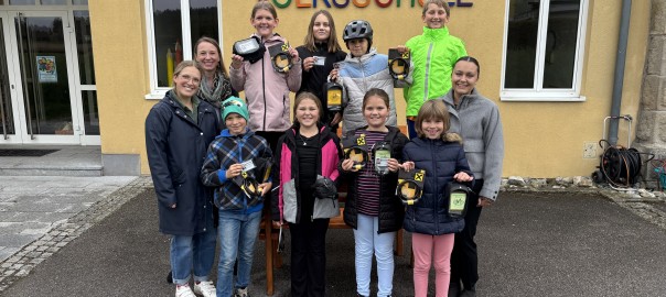 Gruppenfoto - bestandene Radfahrprüfung